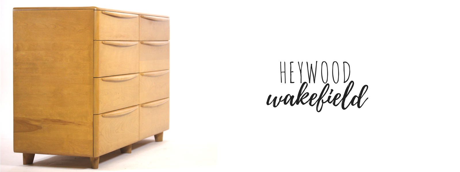 Heywood Wakefield Mid Century Modern Double Dresser Vintage Furniture